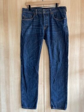 Diesel Black Gold Men's Dark Blue Straight Jeans